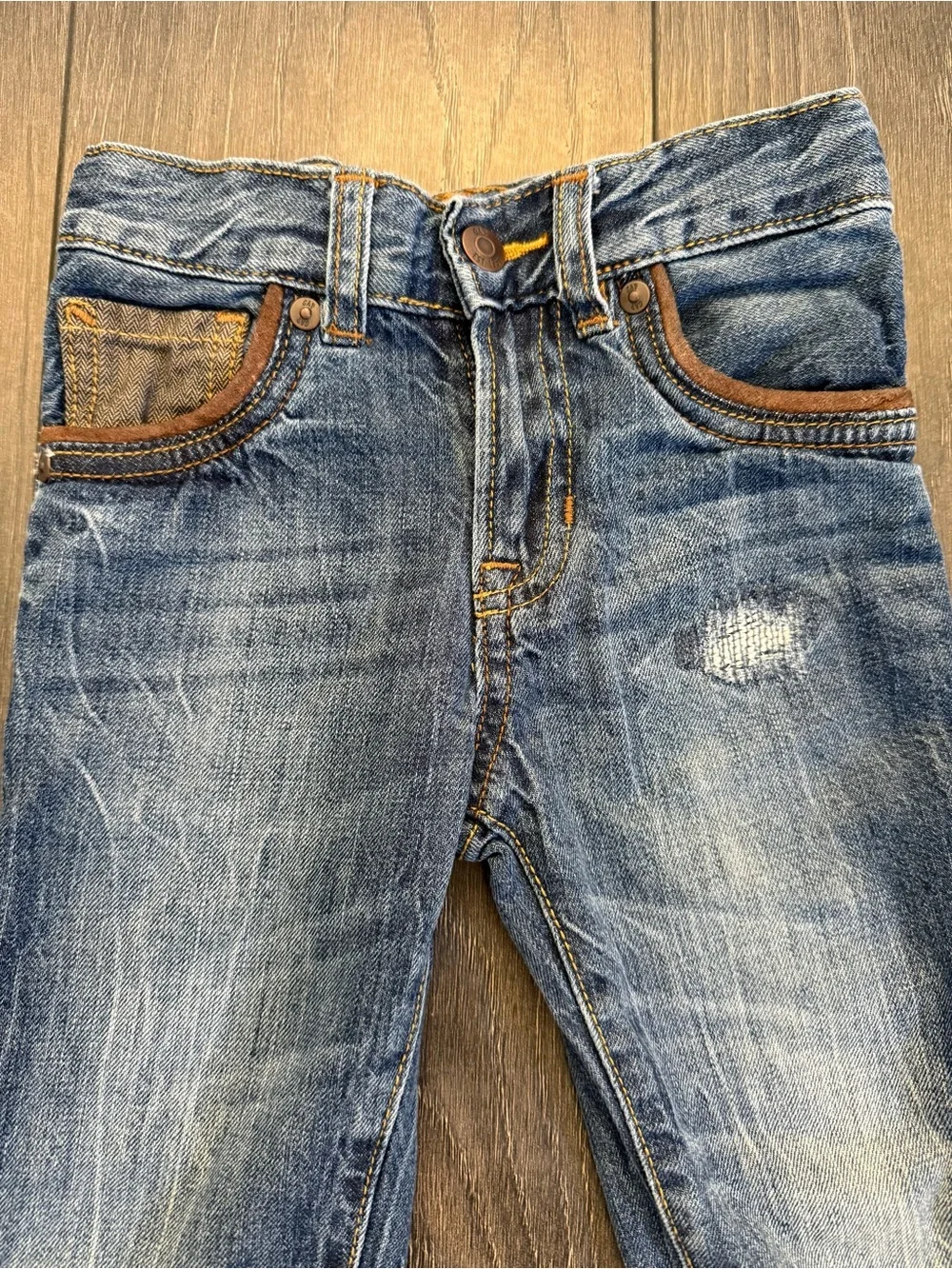 GAP Slim Straight kids Blue Washed Jeans